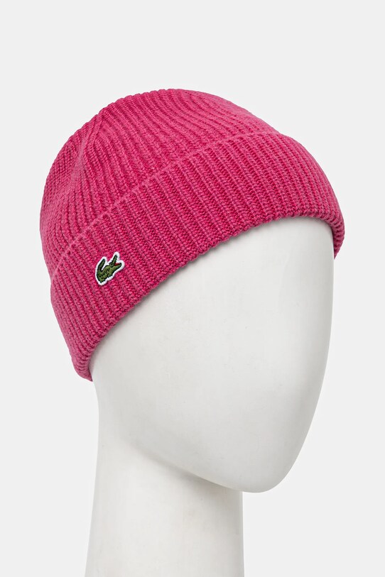 Lacoste czapka wełniana RB0805 różowy AW24