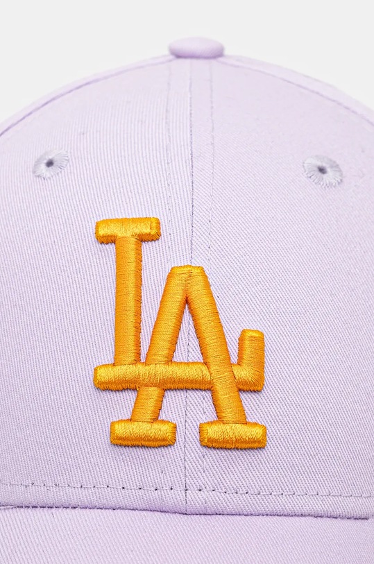 New Era berretto da baseball in cotone ESS 9FORTY® LOS ANGELES DODGERS 60565238 violetto AW24