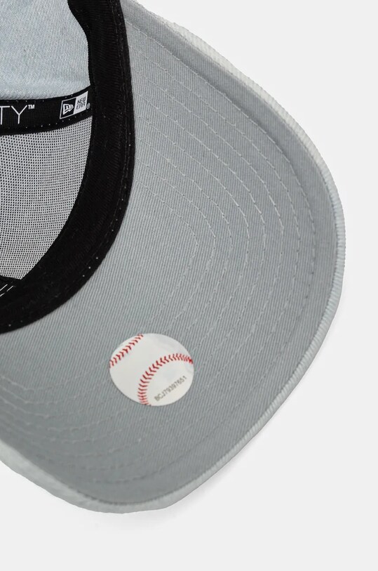 Akcesoria New Era czapka z daszkiem bawełniana DIAMANTE DENIM 9FORTY® LOS ANGELES DODGERS 60565484 niebieski