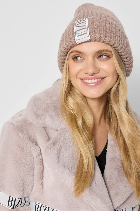 Bizuu czapka z domieszką wełny LORRO LORRO.BEZOWY.AW24 beżowy AW24