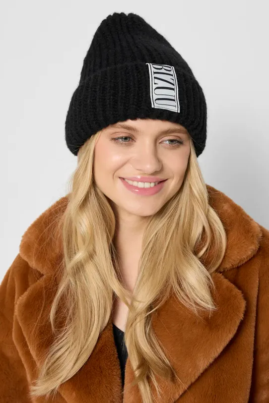 Bizuu czapka z domieszką wełny LORRO LORRO.CZARNY.AW24 czarny AW24