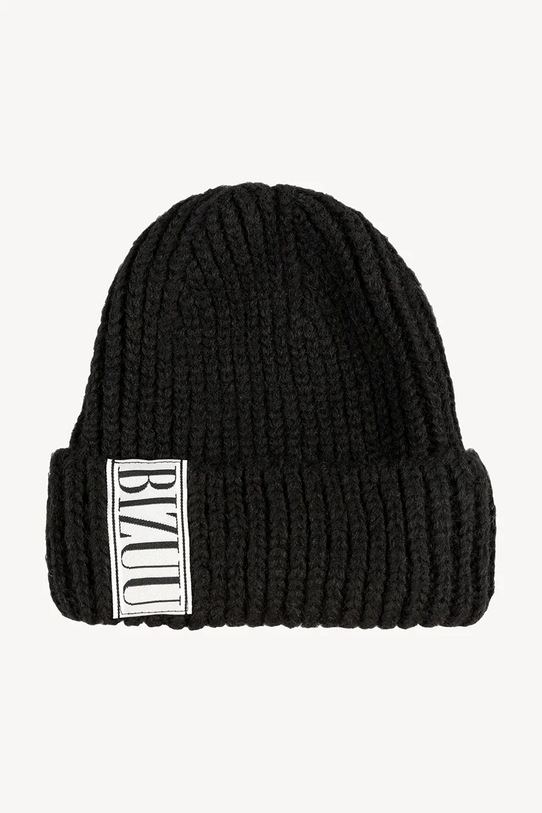 Akcesoria Bizuu czapka z domieszką wełny LORRO LORRO.CZARNY.AW24 czarny