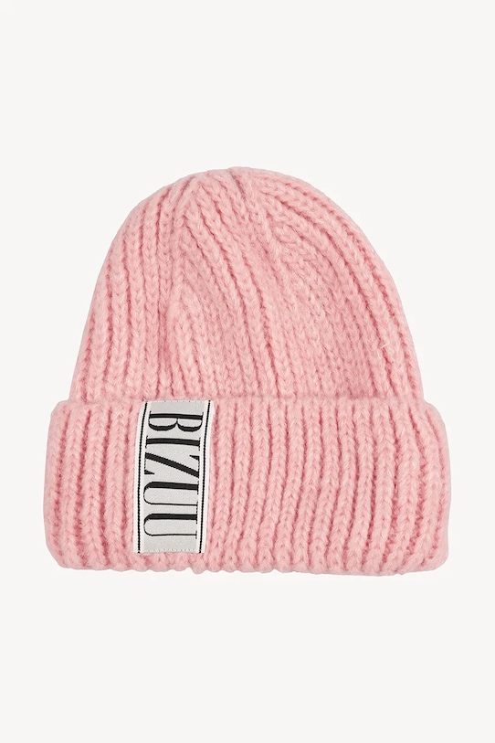 Bizuu czapka z domieszką wełny LORRO z domieszką wełny różowy LORRO.ROZOWY.AW24