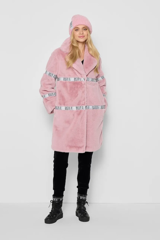 Bizuu czapka z domieszką wełny LORRO LORRO.ROZOWY.AW24 różowy