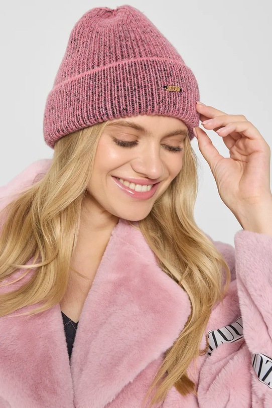 Bizuu czapka wełniana WINTY WINTY.ROZOWY.AW24 różowy AW24
