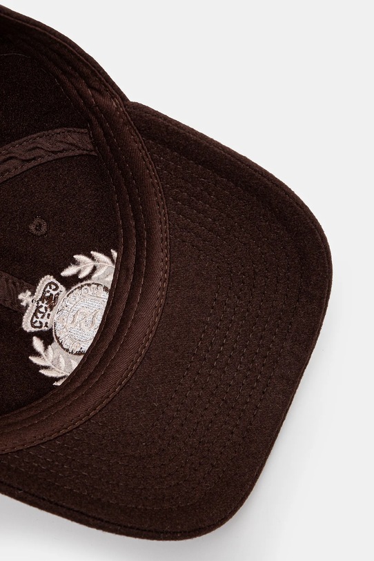 Sporty & Rich woolen baseball cap NY Crest Wool brown AC040512243BR03