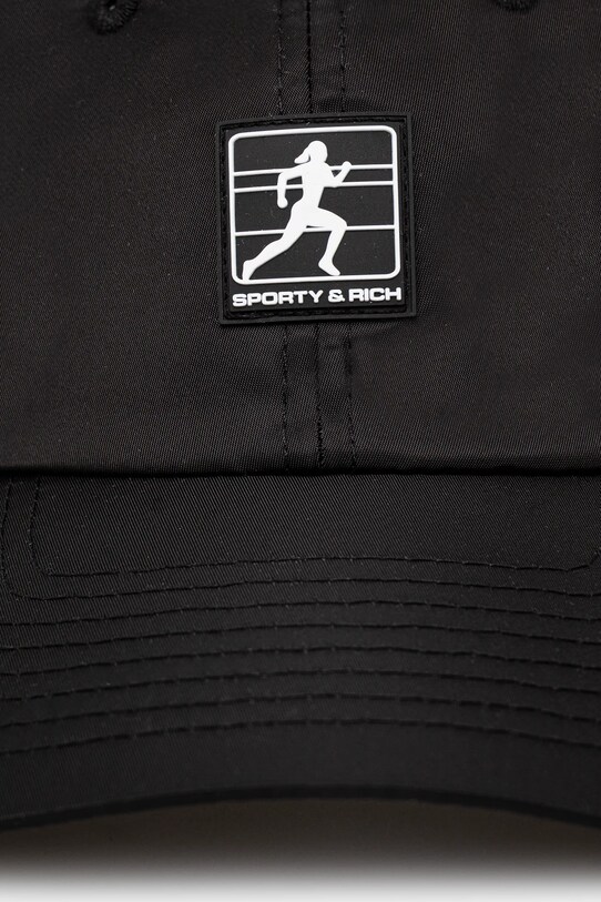 Sporty & Rich czapka z daszkiem Running Woman Nylon AC040514141BA01 czarny AW24