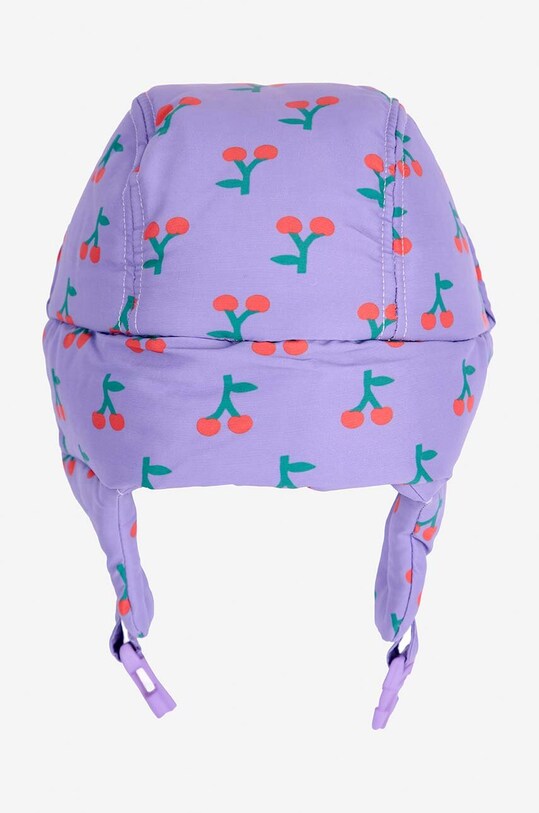 Девочка Детская шапка Bobo Choses Cherry 224AH023 фиолетовой