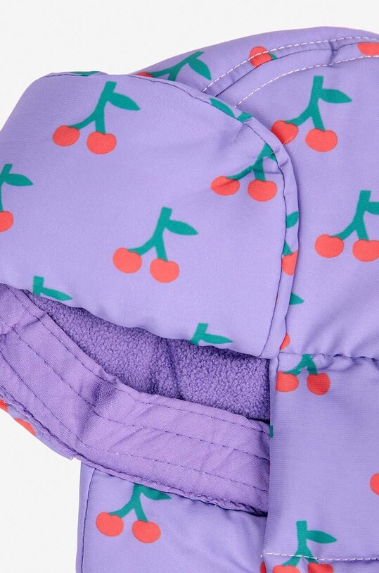 Детская шапка Bobo Choses Cherry 224AH023 фиолетовой