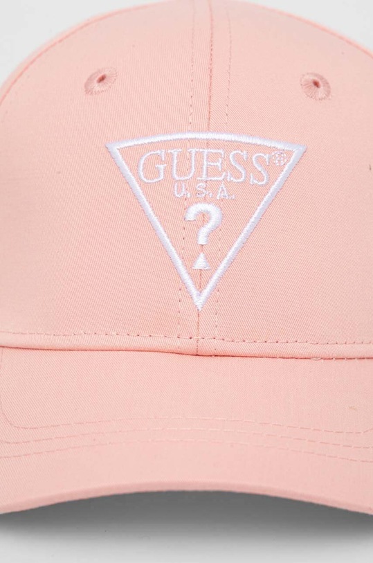 Dětská bavlněná kšiltovka Guess H3GZ01.WO08O.G.9BYH růžová AW24