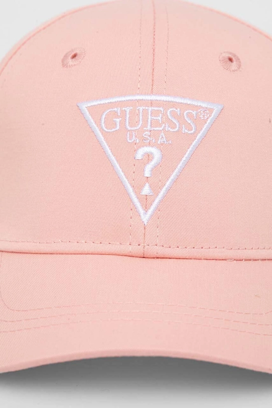 Дитяча бавовняна кепка Guess H3GZ01.WO08O.G.9BYH рожевий AW24