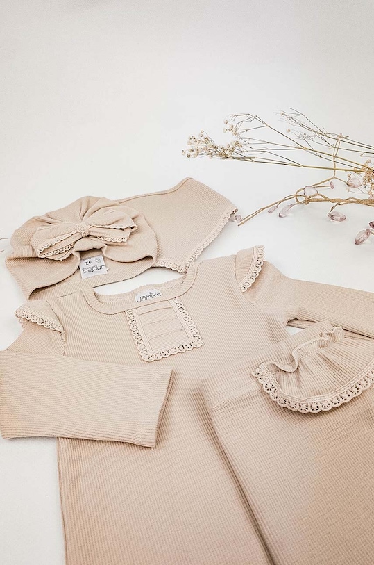 Dziewczynka Jamiks czapka dziecięca AZARA AZARA.NAK.gl.JZH023 beżowy