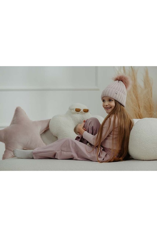 Παιδικός σκούφος από μείγμα μαλλιού Jamiks BELIZE II BELIZE.II.NAK.gl.JZH241