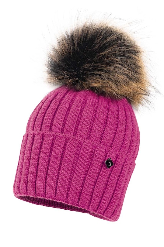 Jamiks czapka z domieszką wełny dziecięca BELIZE II z domieszką wełny różowy BELIZE.II.NAK.gl.JZH241