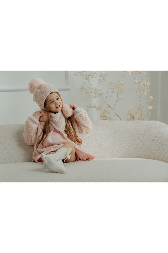 Dětská čepice Jamiks DEYKA IV DEYKA.IV.NAK.gl.JZH064 růžová AW24