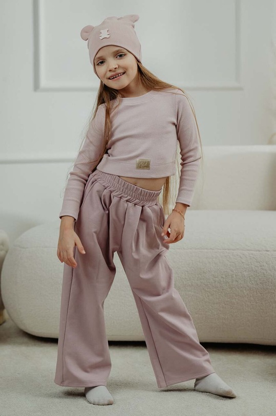 DÍVKA Dětská čepice Jamiks DOLARIS DOLARIS.NAK.gl.JZH130 růžová
