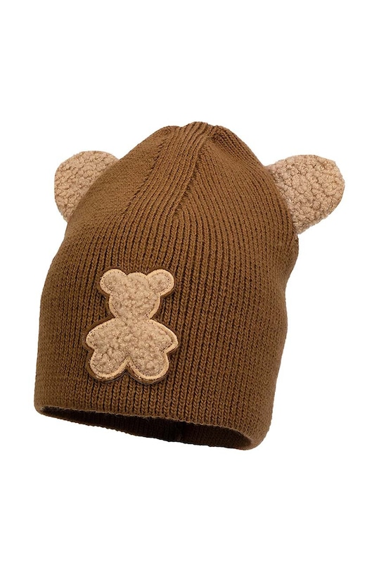 Jamiks czapka dziecięca FATIMA aplikacja brązowy FATIMA.NAK.gl.JZH398