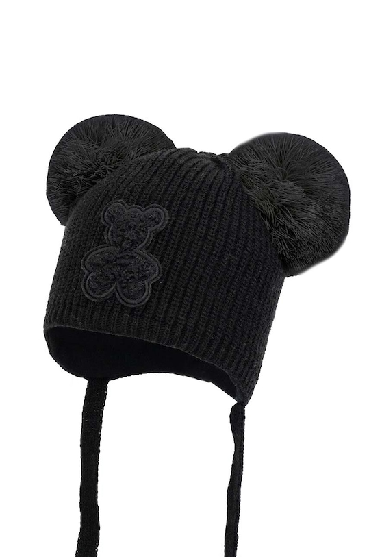 Detská čiapka Jamiks HOLLY IVA stredne hrubá čierna HOLLY.IVA.NAK.gl.JZH185