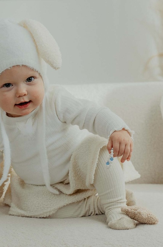 Jamiks czapka z domieszką wełny dziecięca JANELLE JANELLE.NAK.gl.JZH050 beżowy