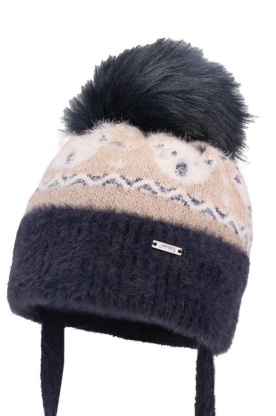 Jamiks czapka z domieszką wełny dziecięca RENAT II RENAT.II.NAK.gl.JZH104 granatowy AW24