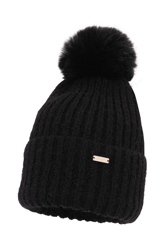 Jamiks gyerek sapka gyapjúkeverékből SANDRA sima fekete SANDRA.al.II.N.g.JZH338