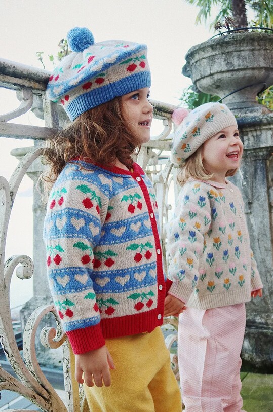 Дитячий вовняний берет Konges Sløjd BELOU KNIT BERET KS101423