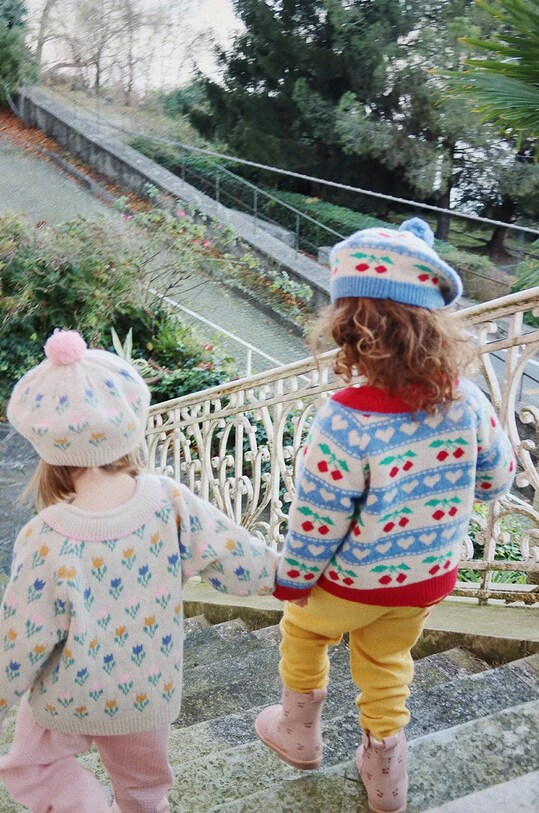 Дитячий вовняний берет Konges Sløjd BELOU KNIT BERET KS101423