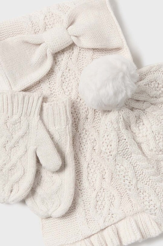 Детская шапка, снуд и перчатки Mayoral 10768.4C.Czapkakom.9BYH бежевый AW24