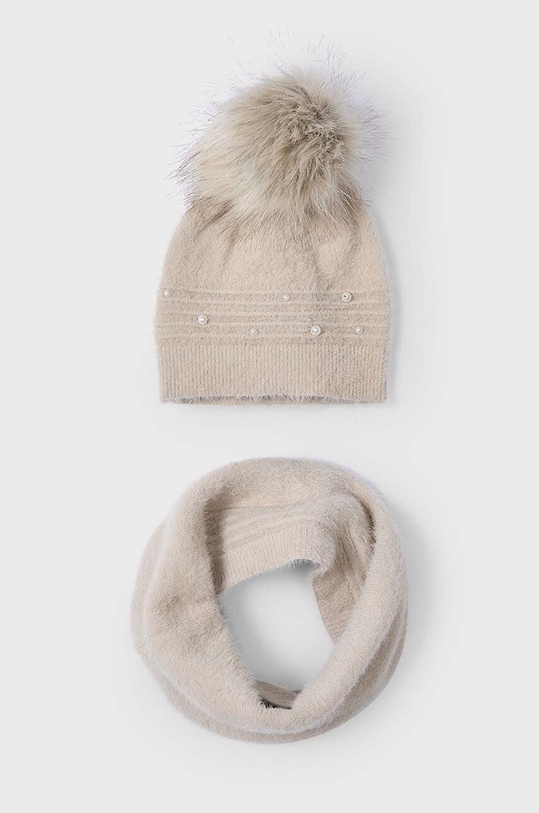 Mayoral caciula si fular copii uni bej 10825.6B.Czapkakom.9BYH