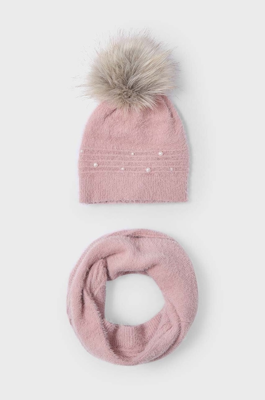 Mayoral caciula si fular copii uni roz 10825.6B.Czapkakom.9BYH