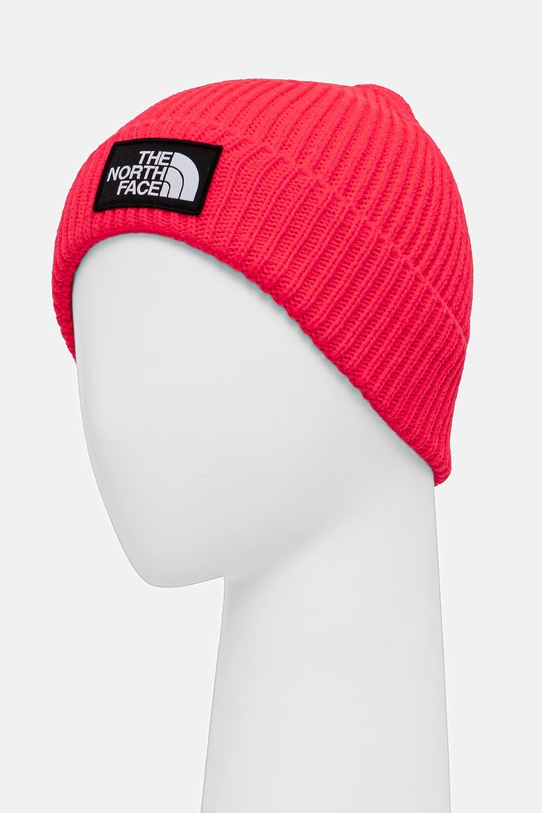 Dziewczynka The North Face czapka dziecięca TNF BOX LOGO CUFFED BEANIE NF0A7WGCP2B1 różowy
