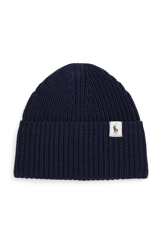 Детская хлопковая шапка Polo Ralph Lauren хлопок чёрный 313950725001