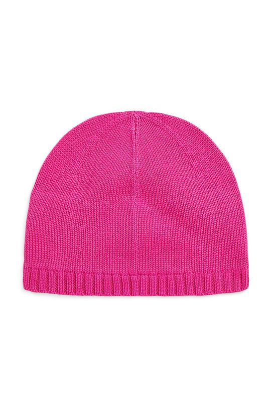 Polo Ralph Lauren czapka bawełniana dziecięca 313950732001 różowy AW24