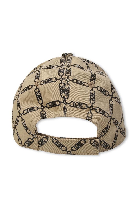 Michael Kors czapka z daszkiem bawełniana dziecięca R30224. beżowy AW24