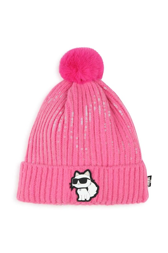 Karl Lagerfeld caciula copii Z30327. roz AW24