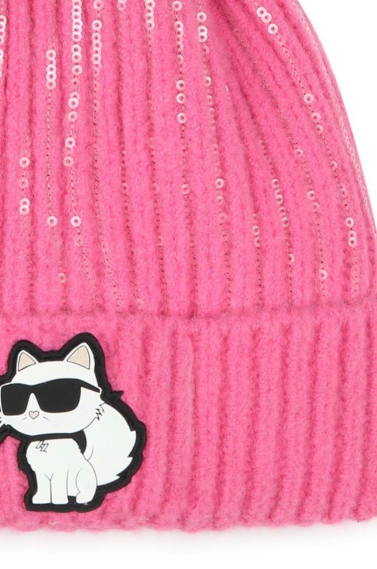 Karl Lagerfeld caciula copii roz Z30327.