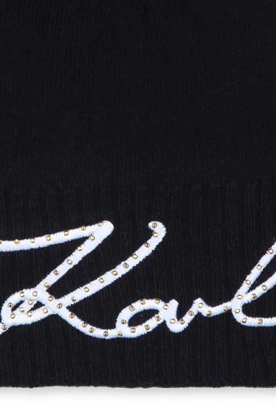 Дівчинка Дитяча шапка Karl Lagerfeld Z30331. чорний