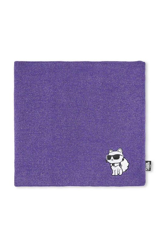 Karl Lagerfeld czapka i szalik dziecięcy Z30333. fioletowy