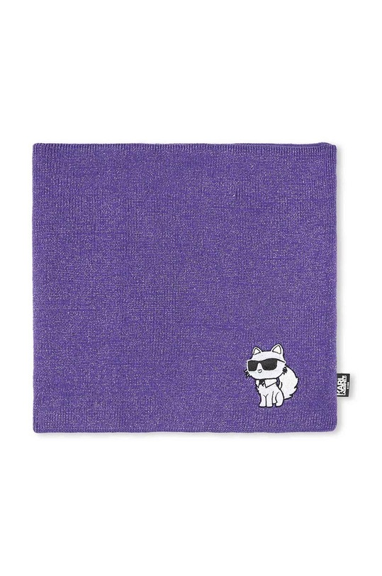 Karl Lagerfeld czapka i szalik dziecięcy Z30333. fioletowy