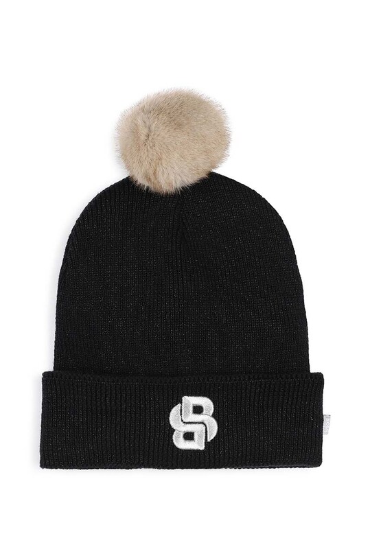 Детская шапка BOSS аппликация чёрный J51616.56.58