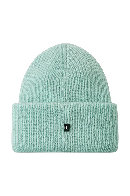 Дитяча шапка з домішкою вовни Reima Pilvinen зелений 5300091B.9BYH