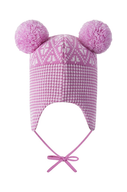 Dziewczynka Reima czapka wełniana dziecięca Kuuru 5300215A.9BYH różowy