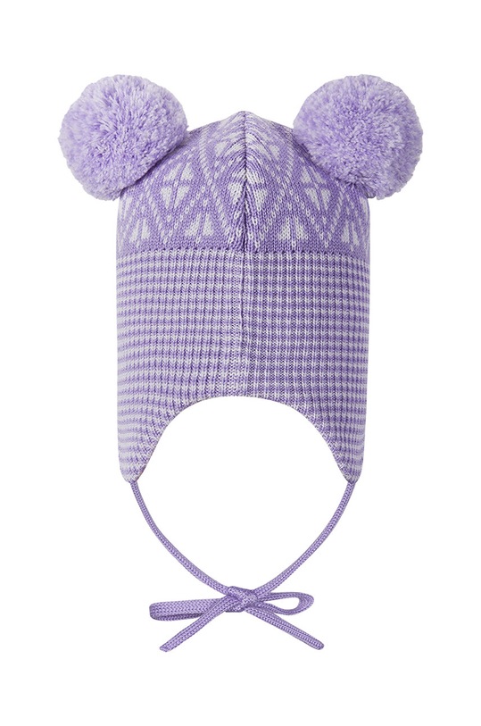 Dziewczynka Reima czapka wełniana dziecięca Kuuru 5300215A.9BYH fioletowy