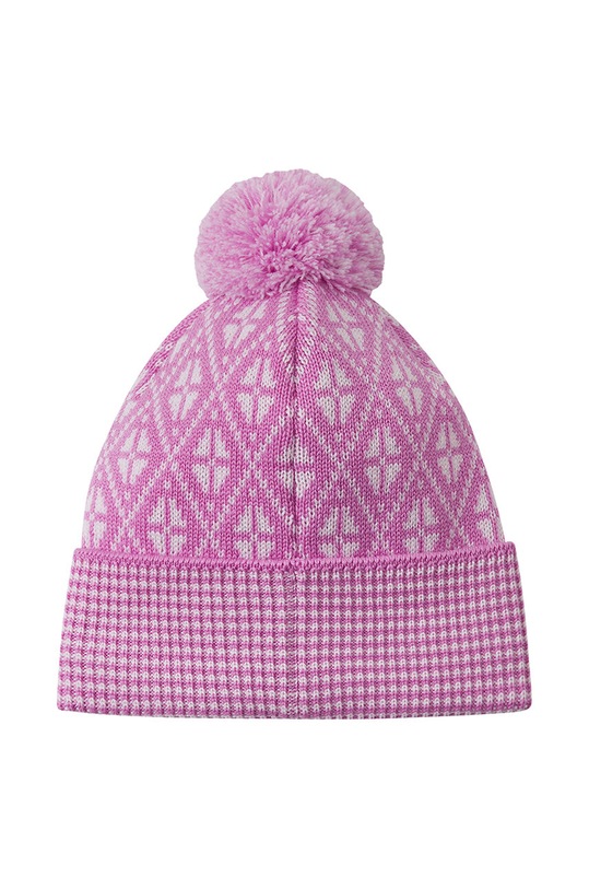 Reima czapka wełniana dziecięca Kuurassa 5300216A.G.9BYH różowy AW24