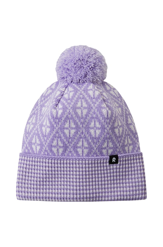 Reima șapcă de lână pentru copii Kuurassa cu modele violet 5300216A.G.9BYH