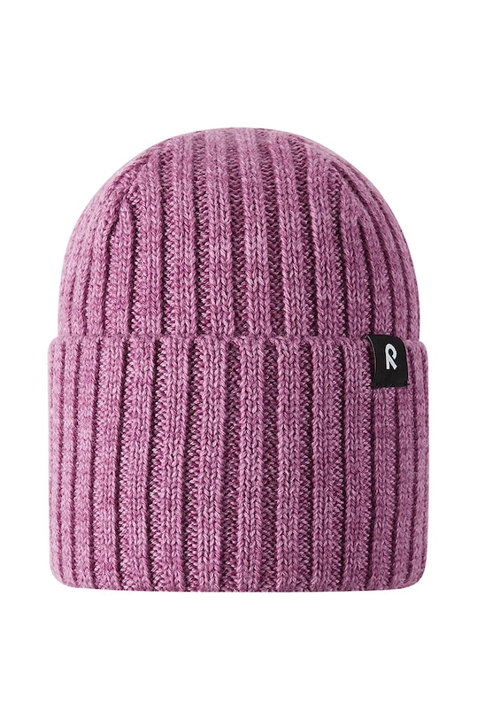Reima czapka wełniana dziecięca Villaisa wełna różowy 5300282A.G.9BYH