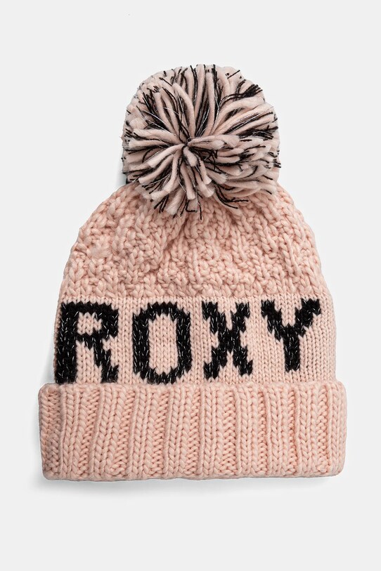 Detská čiapka Roxy TONIC BEANIE stredne hrubá ružová ERGHA03322