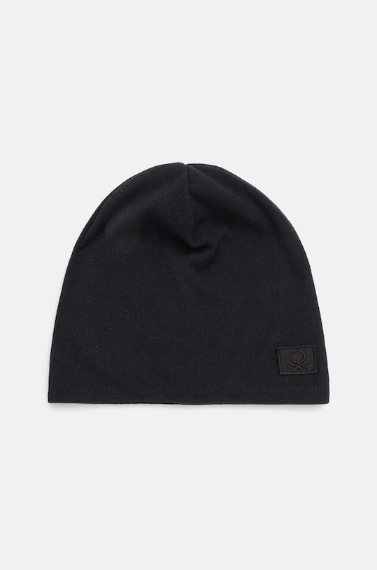 United Colors of Benetton czapka dziecięca aplikacja czarny 68F8CA026.G.Seasonal