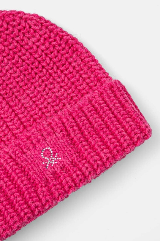 DÍVKA Čepice z vlněné směsi United Colors of Benetton 105HCA008.G.Reproposed růžová