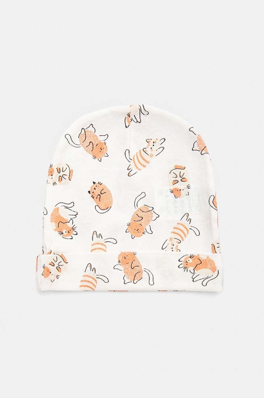 Детска шапка United Colors of Benetton (2 броя) 3FMG0A003.G.W.Seasonal оранжев AW24